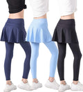 Active Girls Leggings with Attached Skirt for Fashionable Play