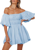 Dokotoo Womens Off The Shoulder Summer Mini Dress for 2025