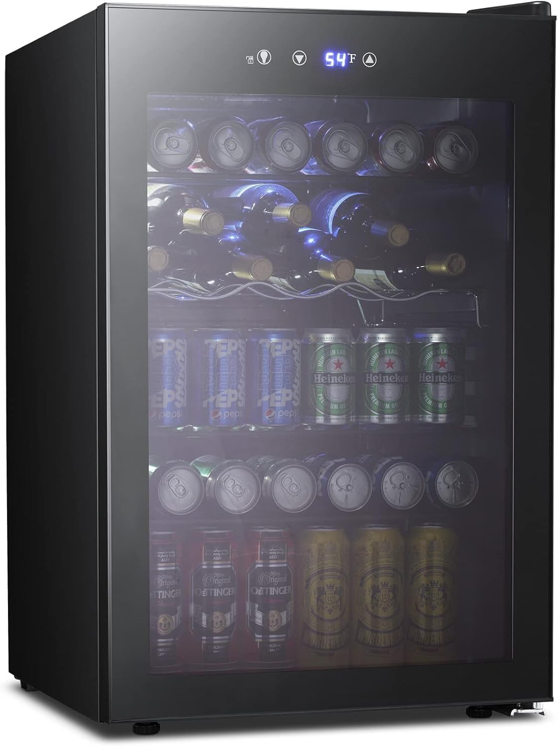 Kismile 4.5 Cu.ft Beverage Refrigerator with Digital Display