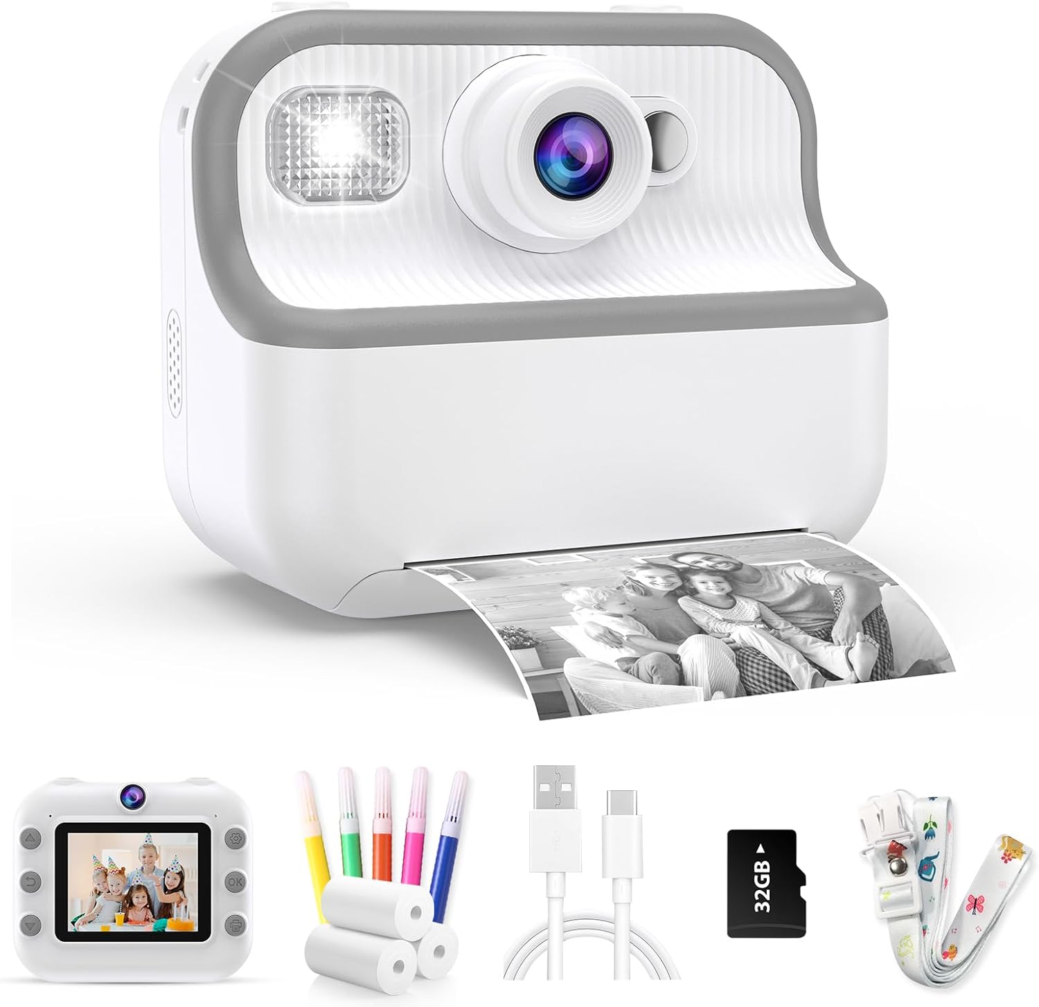 Instant Print Dual Lens Kids Camera - Fun & Creative Memories!