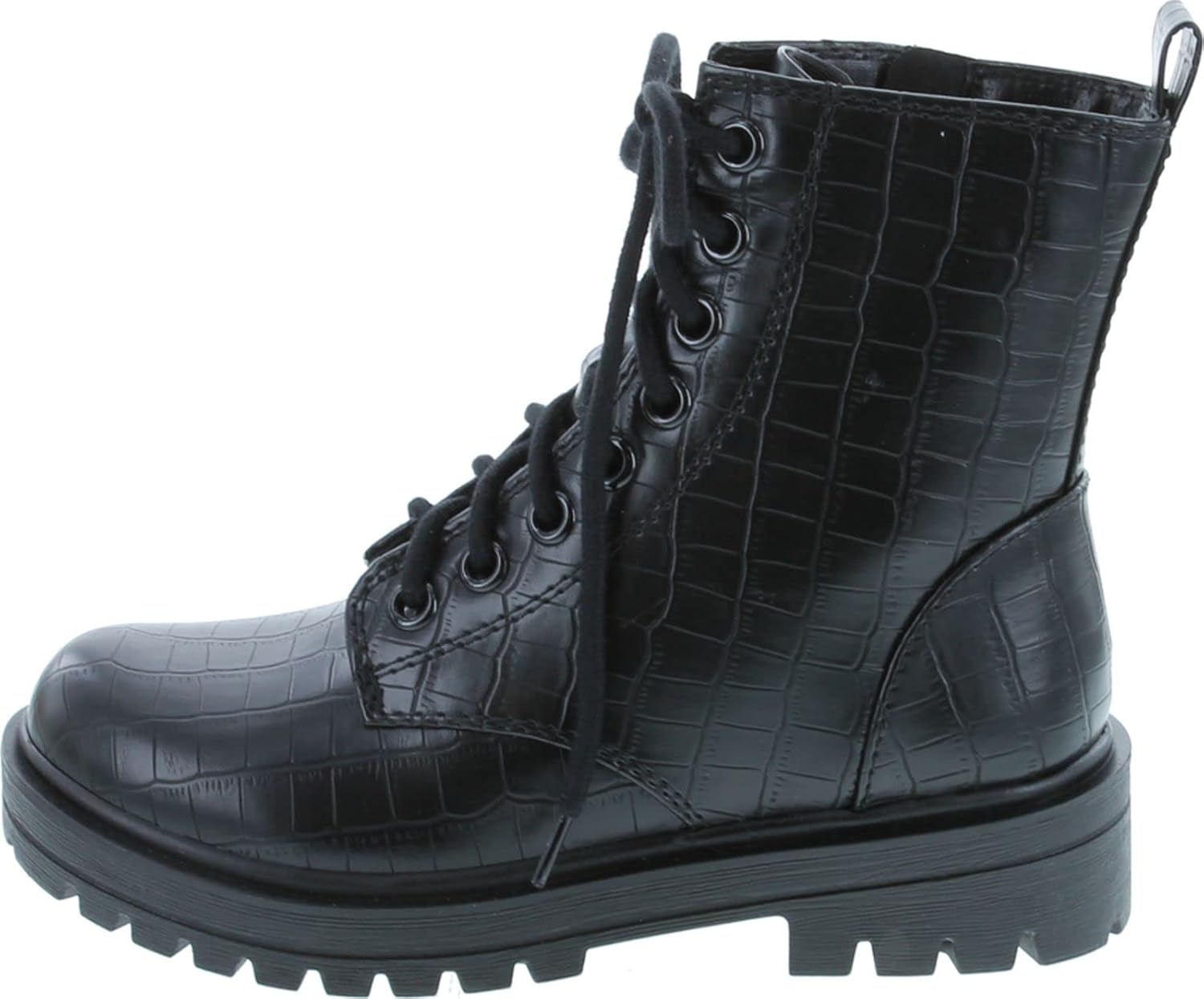 Soda FIRM Combat Ankle Bootie with Lug Sole and Zipper
