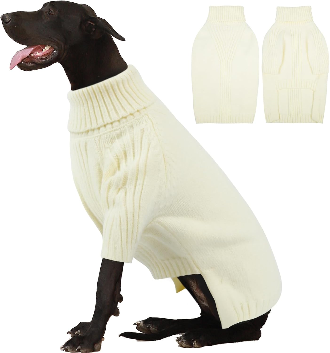 IECOii Extra Large Dog Sweater for Giant Breed Dogs Warmth