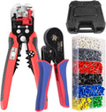 HKS Ferrule Crimping Tool Kit - Square Ferrule Crimper Plier for AWG