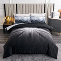 Teen Boy Basketball Comforter Set Queen - Soft 3PC Sports Bedding