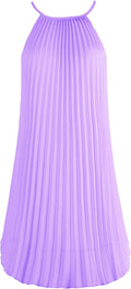 Spaghetti Strap Pleated Summer Swing Dress for Women - Chiffon Comfort