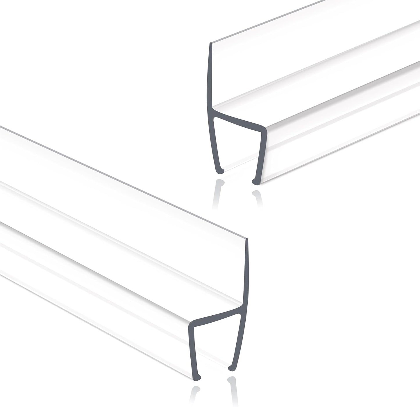 Frameless Shower Door Seal Strip for 1/4 Inch Thick Glass