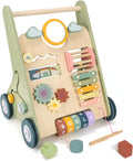 Baby Push Walker Wooden Montessori Activity Walker - Stable First