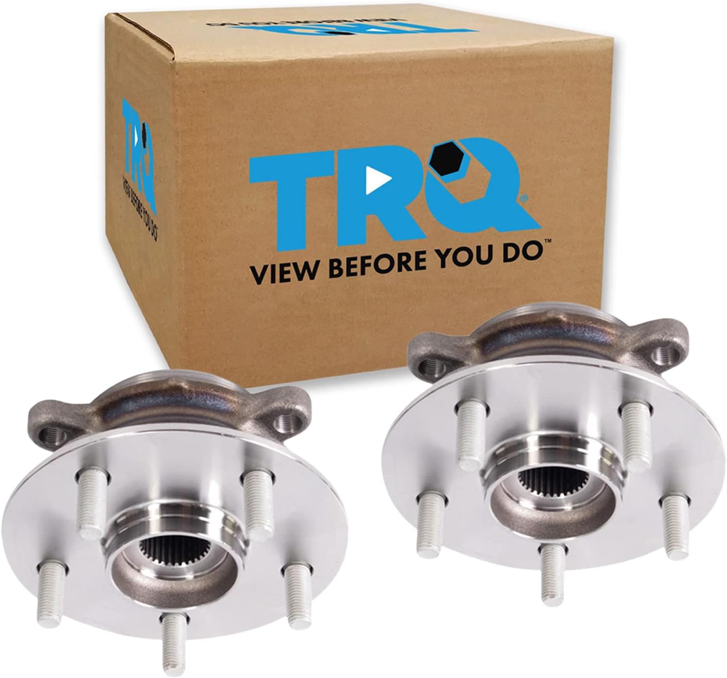 TRQ 2 Piece Front Wheel Bearing & Hub Assembly Set for RAV4