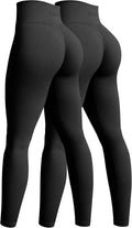 Women's 2 Piece Yoga Legging Seamless High Waist Butt Lifting Leggings