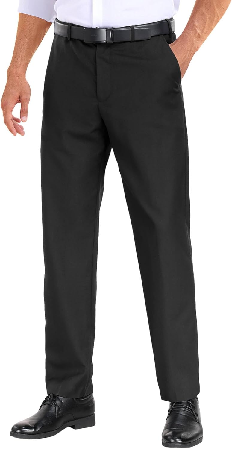 COOFANDY Mens Dress Pants with Expandable Waist for Comfort