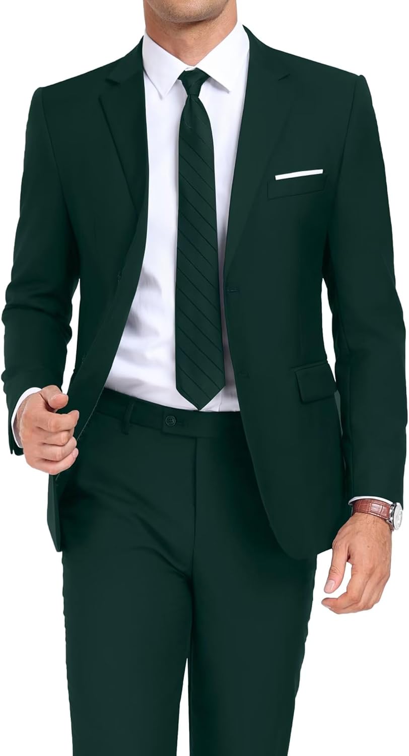 Mens 2 Piece Suit Set Slim Fit for Weddings and Business Events