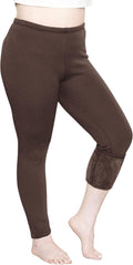 STRETCH IS COMFORT Plus Size Cotton Leggings - Comfy Everyday Fit