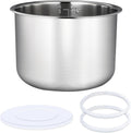 Stainless Steel Inner Pot 6 Qt Compatible with Instant Pot - Durable