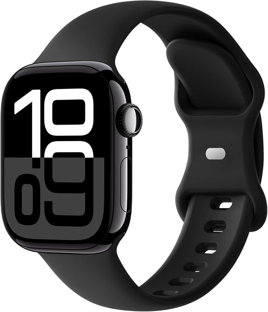 Soft Silicone Apple Watch Band for All Sizes: Ultra Comfort Fit by Distore