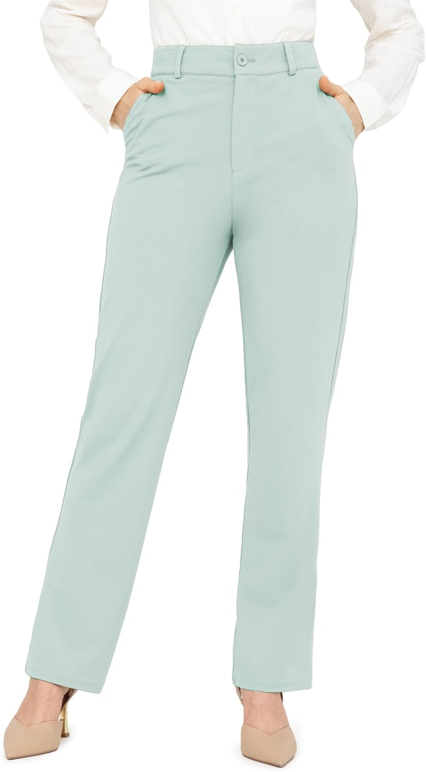 Bamans Dress Pants for Women: Tummy Control Office Trousers