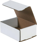 White Corrugated Cardboard Mailing Boxes 5 x 4 x 4 - Crush-Proof Pack