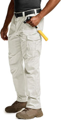 CQR Men's Quick Dry Work Pants - Lightweight Stretch Cargo for Work It