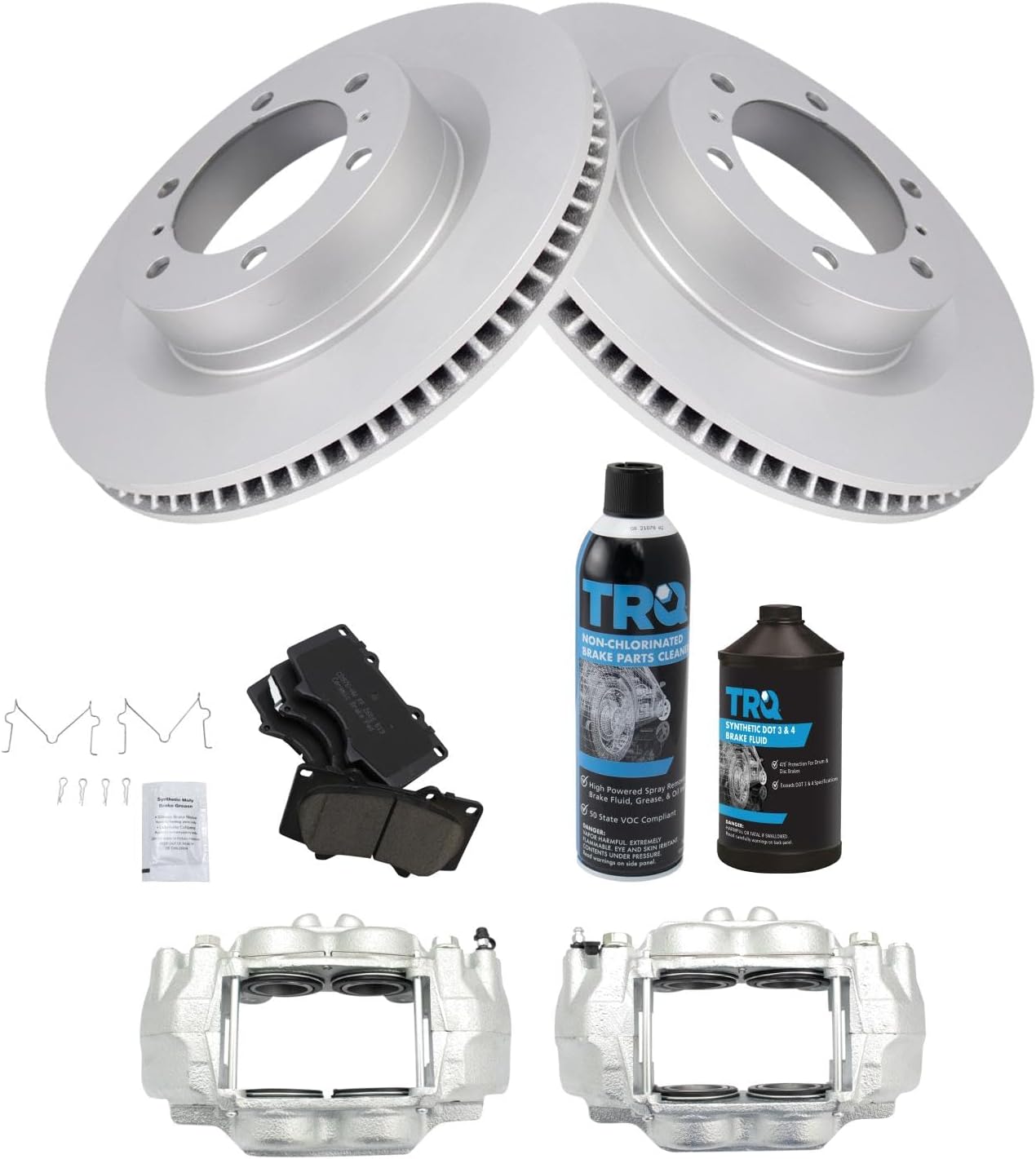 TRQ Front Brake Pad & Rotor Kit for Lexus GX460 & 4Runner
