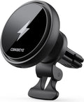 Magsafe Car Mount Charger 15W Magnetic Wireless Charger (Black) - Fast