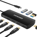 USB C Hub 8 in 1 Multiport Adapter - 4K@60Hz HDMI, 10Gbps Data