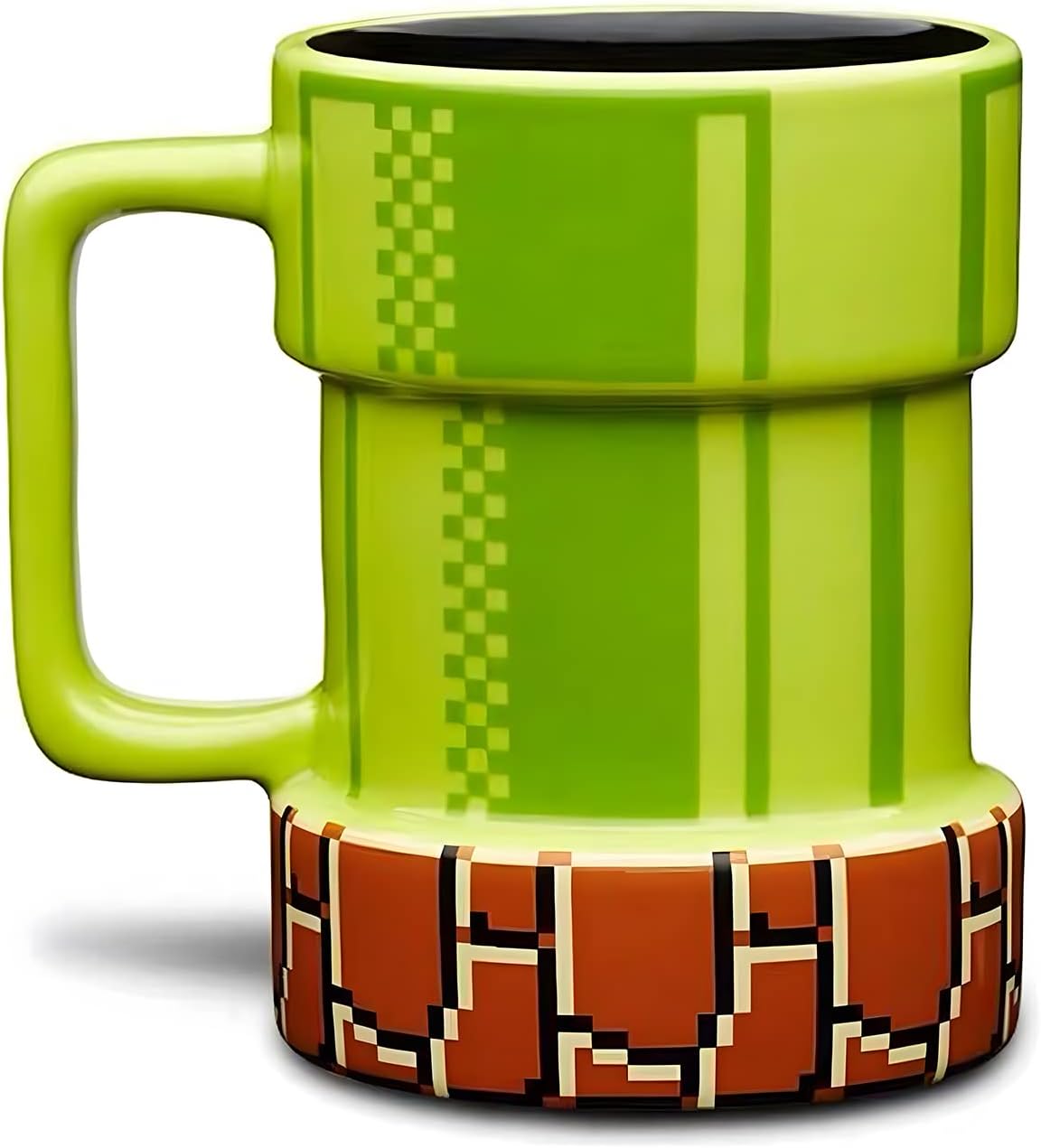 Warp Pipe Ceramic Gamer Mug | Gift for Gamers | 15 Oz, Green