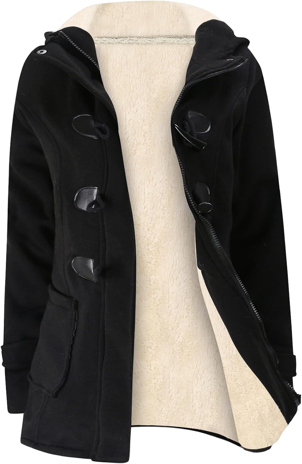 Gihuo Winter Jackets for Women: Stylish Sherpa Lined Coat