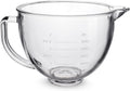 FIRJOY Glass Mixing Bowl 5 QT for KitchenAid Tilt-Head Mixers - Clear