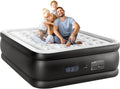 Sweetcrispy Queen Air Mattress 16in Inflatable Airbed - Built-In Pump