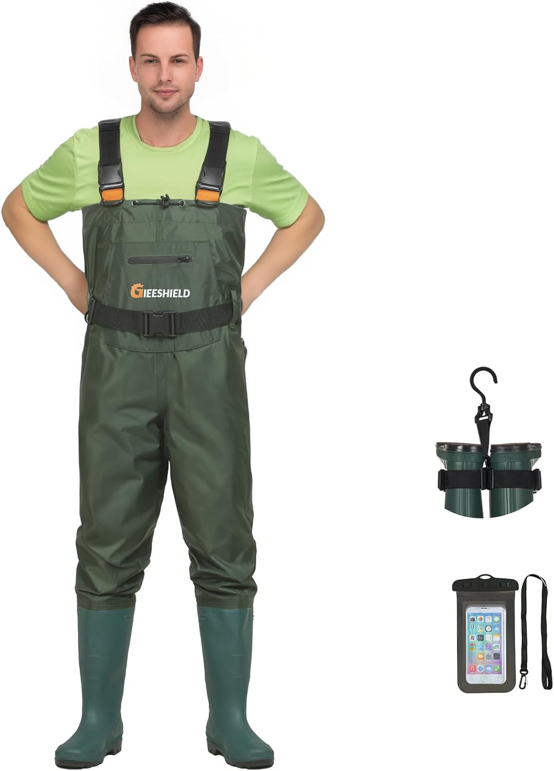 Chest Waders with Boots for Fishing and Hunting - Waterproof Gear