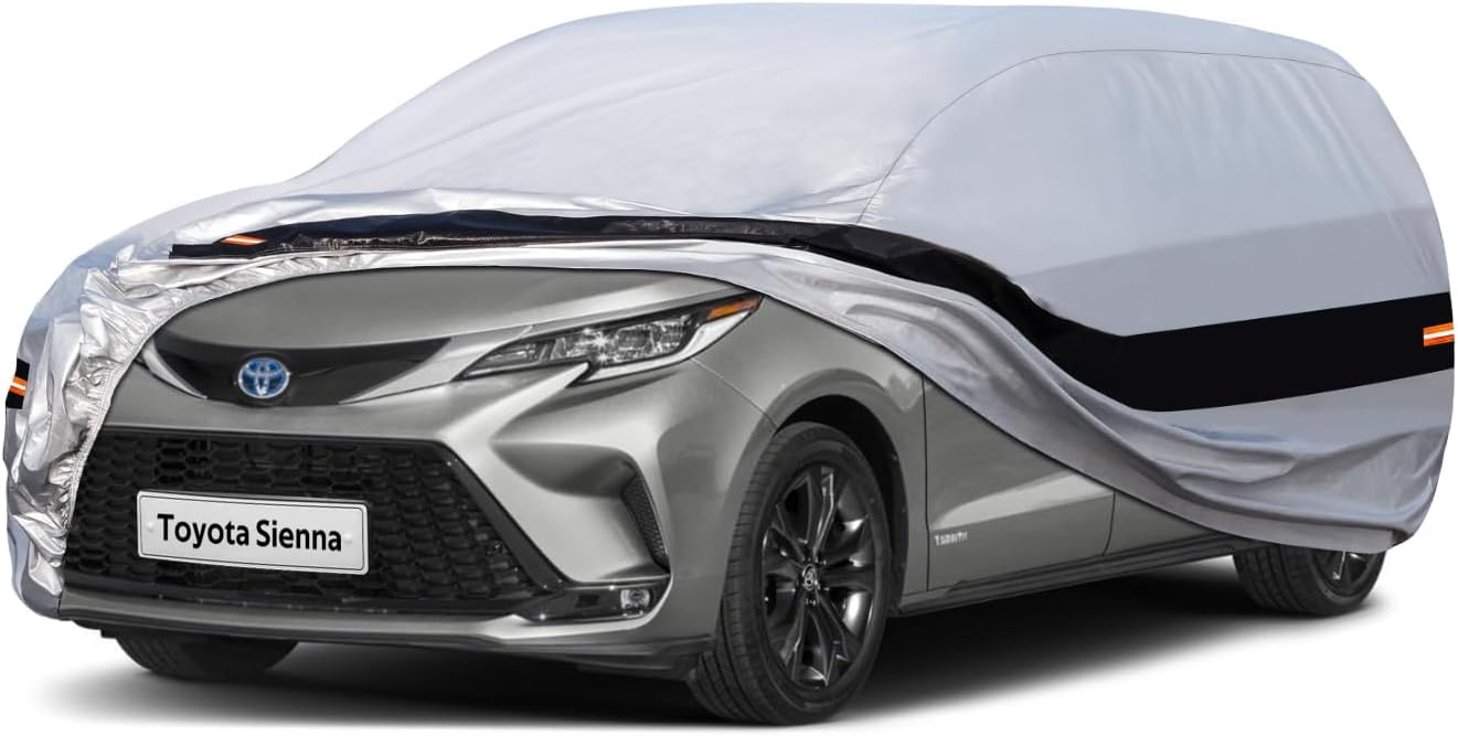 10 Layers Waterproof Car Cover for Toyota Sienna 1997-2024