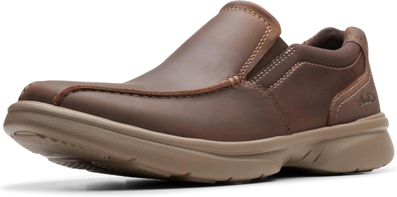 Clarks Mens Bradley Step Slip-On Shoes for Ultimate Comfort