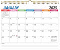 2025-2026 Wall Calendar 18-Month Planner - Large Day Blocks for Notes