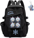 Genshin Impact Backpack Unisex Rucksack Black - Kawaii Character Pack