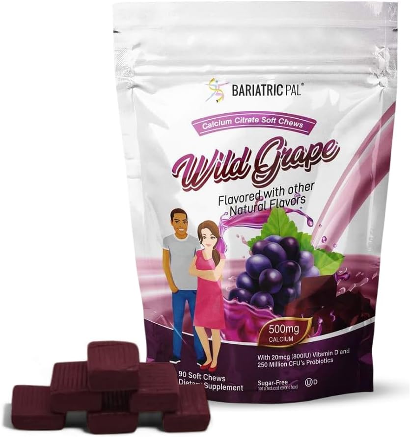 BariatricPal Sugar-Free Calcium Citrate Soft Chews for Health