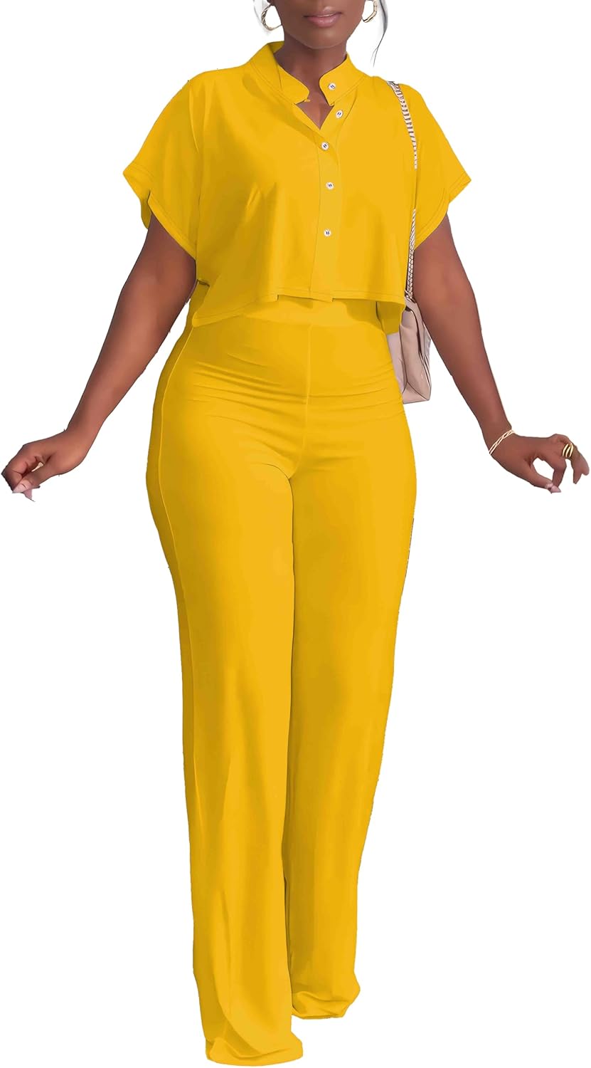 Stylish Women's Summer 2 Piece Outfits Casual Tracksuit Set