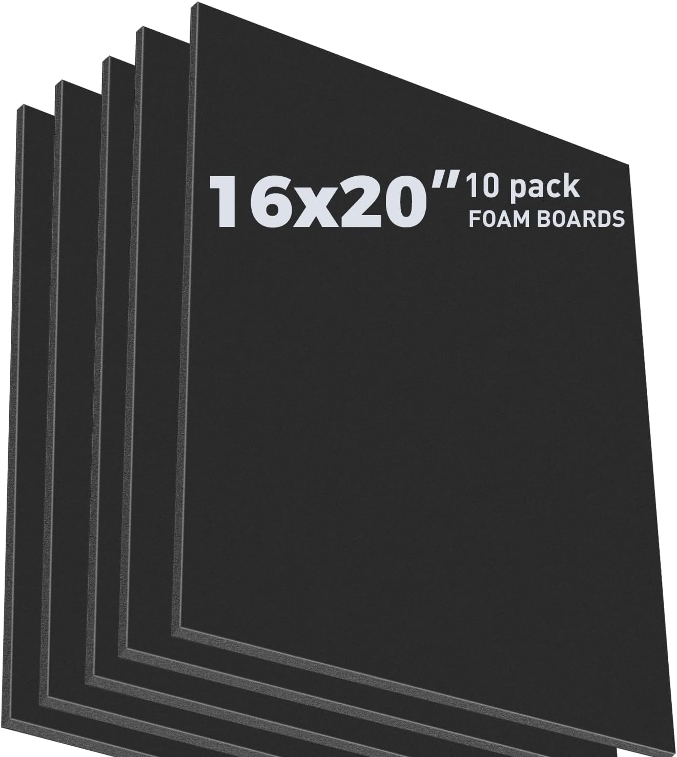 16x20 Black Foam Boards - Pack of 10 for Creative Projects