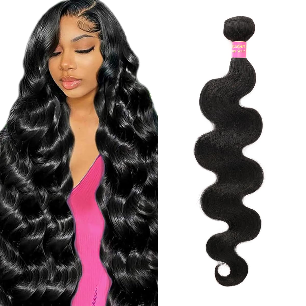 12A Brazilian Virgin Human Hair Body Wave Bundles 24 Inch