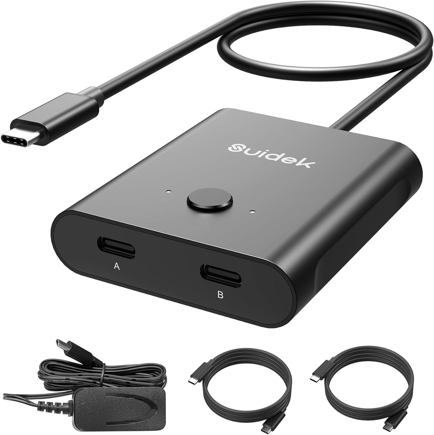 Bi-Directional USB C Switcher for 8K@60Hz Video and PD Charging