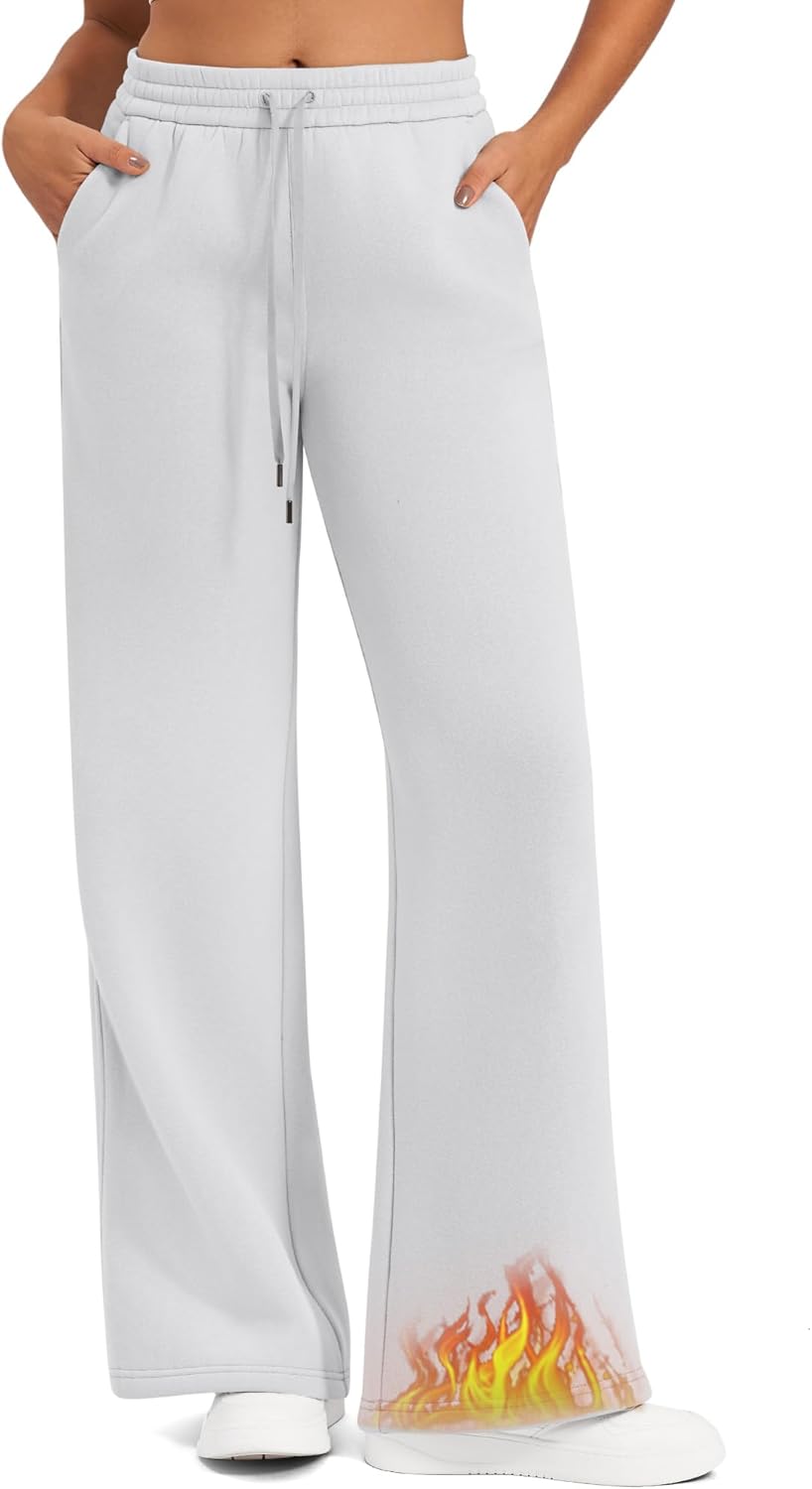 G4Free Flurrylux Fleece Lined Sweatpants for Women Comfort