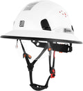 Full Brim Hard Hat with Built-in Visor for Safety and Comfort