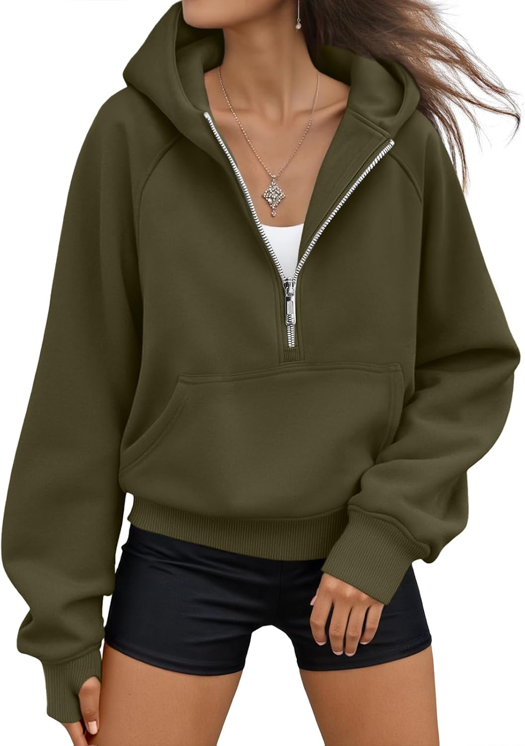 AUTOMET Womens Hoodies Fleece Zip Up Jackets for Fall Fashion