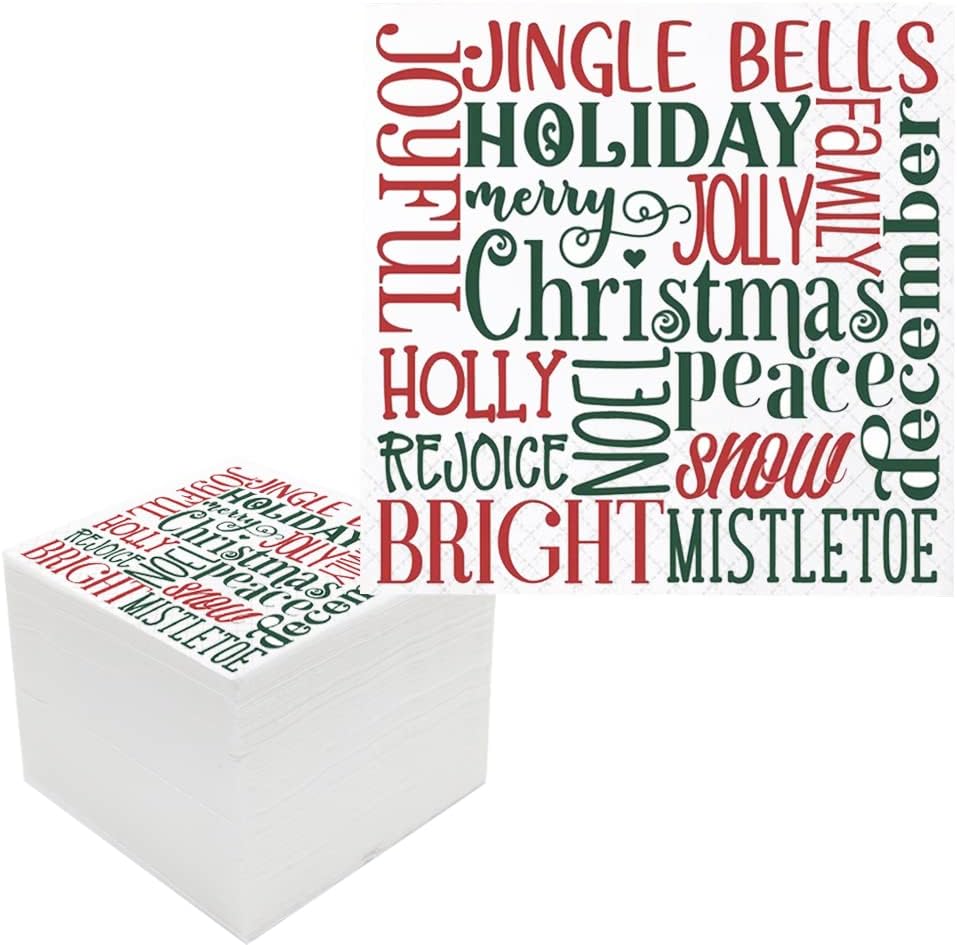 Spread Cheer with 100 Festive Cocktail Napkins! 
