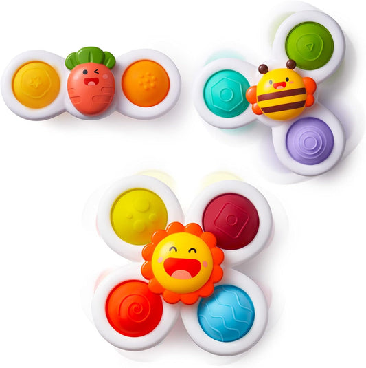 LiKee Suction Cup Bath Spinner Toy (Sun)