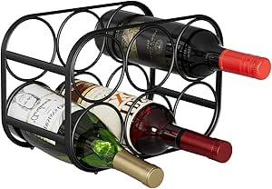Buruis 6 Bottle Countertop Wine Rack - Stylish Storage Solution