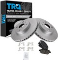 TRQ Front Brake Pad & Rotor Kit Compatible with 2013 Scion iQ - Direct