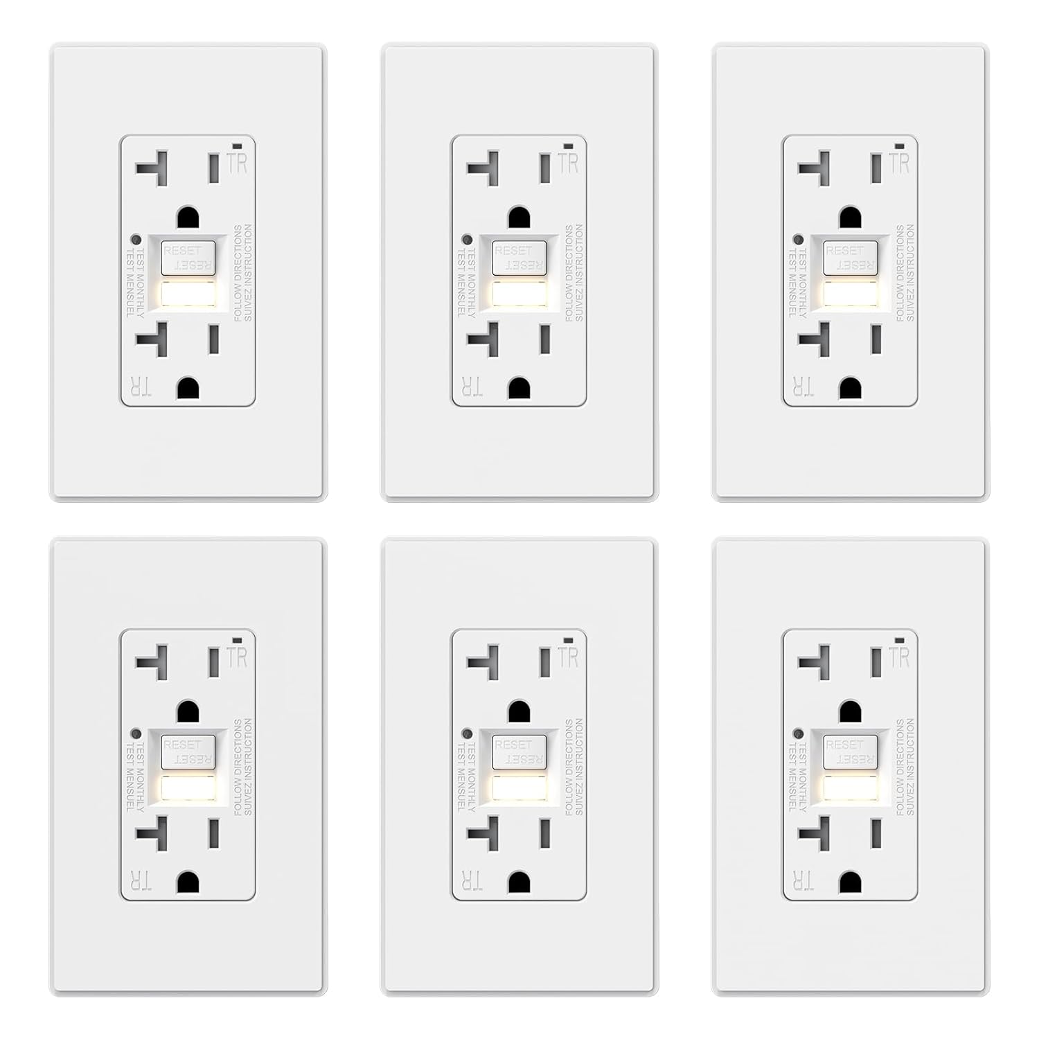 ELEGRP GFCI Outlet with Nightlight for Enhanced Safety and Convenience