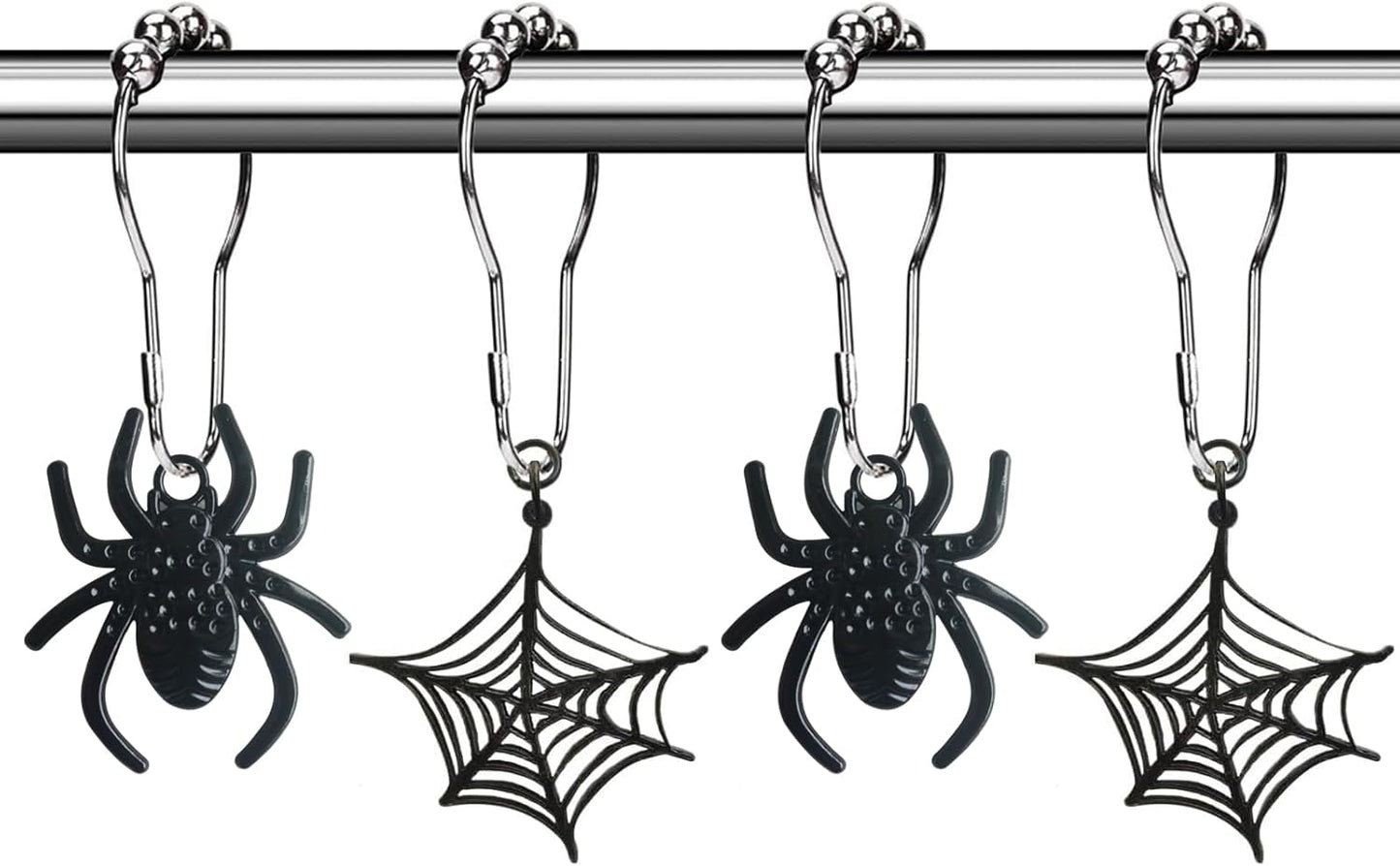 Rust-Proof Gothic Spider Hooks - Unique Halloween Decor