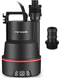 Sump Pump 1/4 HP 2000GPH Submersible Utility Pump - Durable Drainage