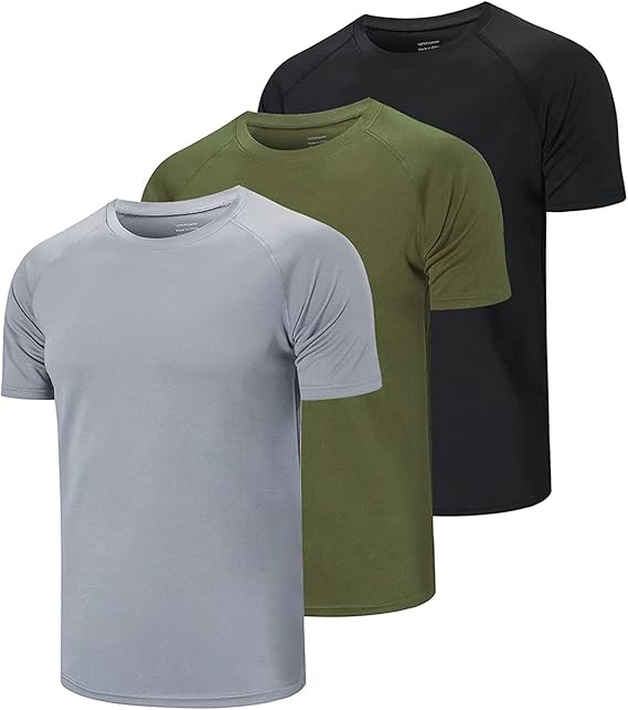 Cimic 5/3 Pack Running Top Men Casual Shirts for Gym Workouts