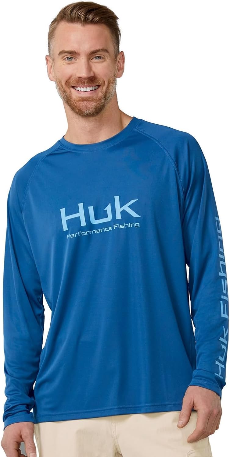 HUK Mens Pursuit Vented Long Sleeve Shirt for Ultimate Comfort